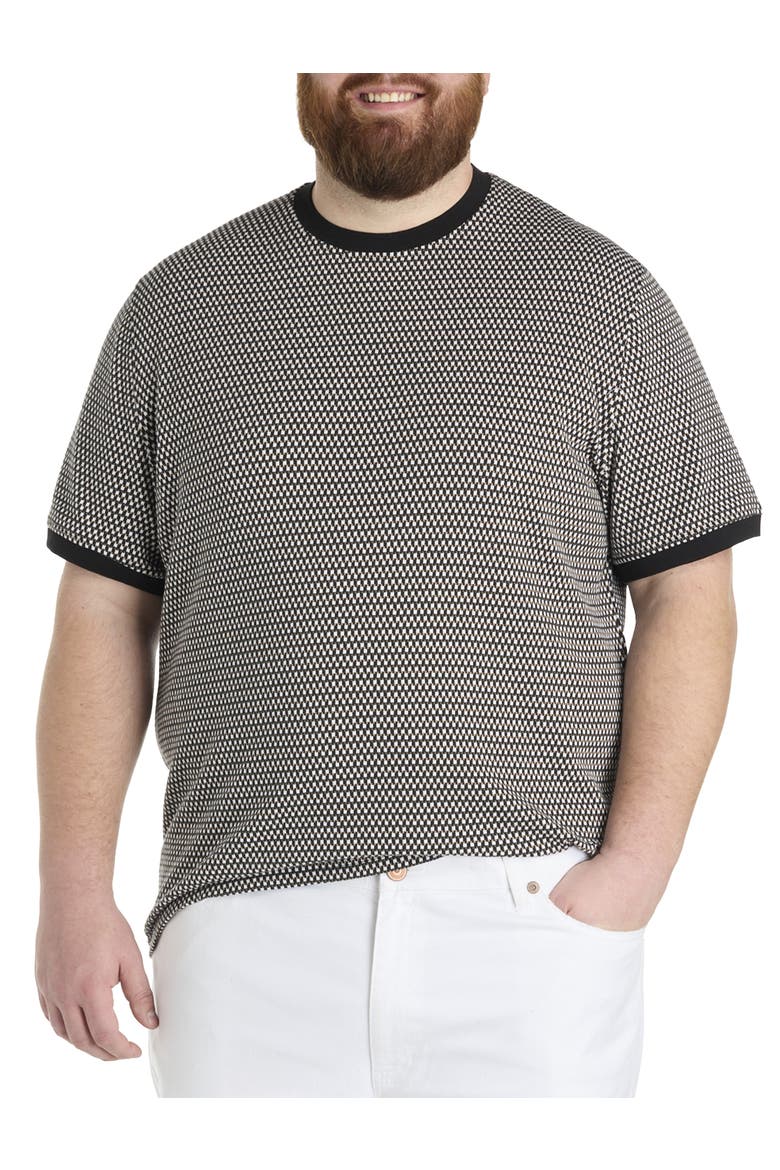 Big & Tall Textured T-Shirt, Main, color, TAUPE