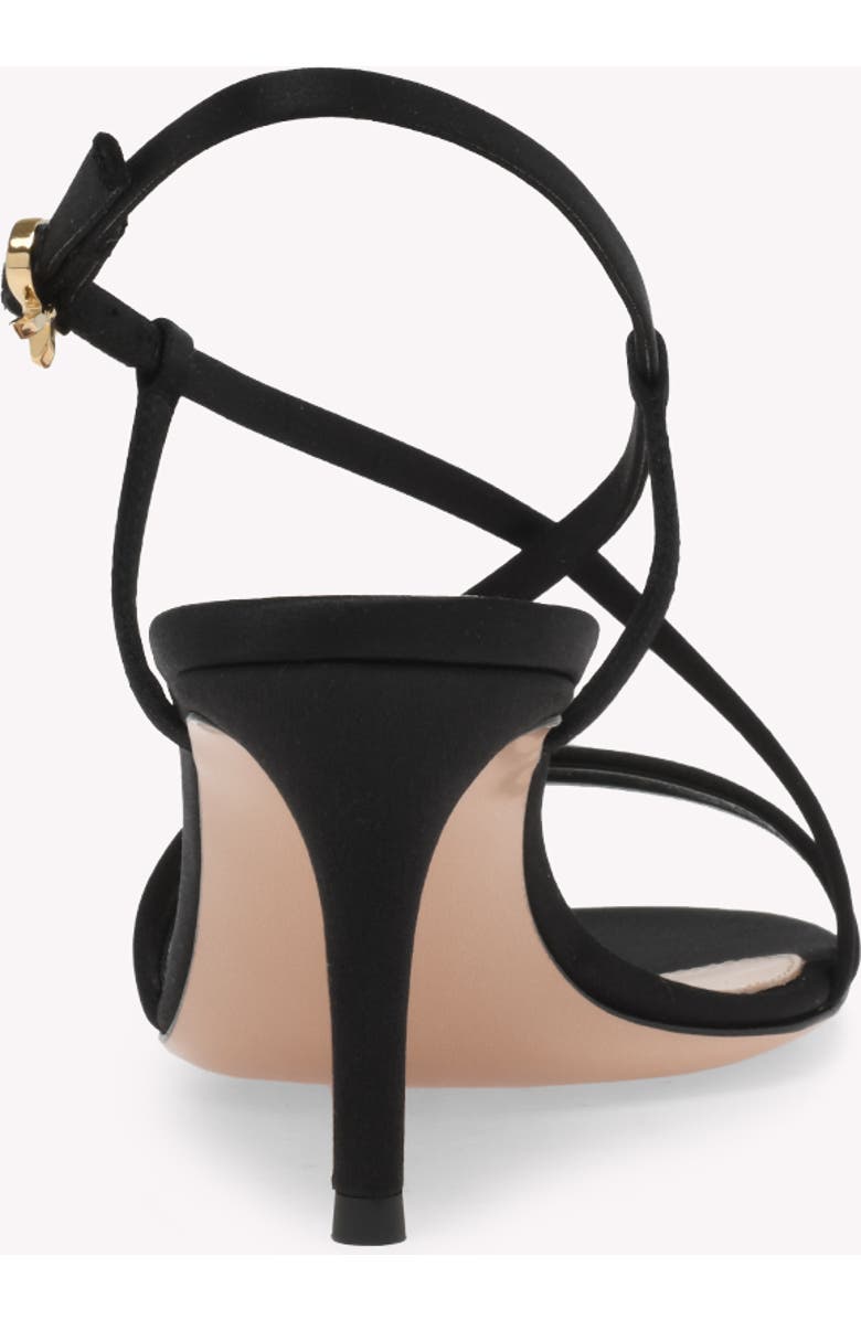 Gianvito Rossi Larisse 70 Sandals, Alternate, color, Black