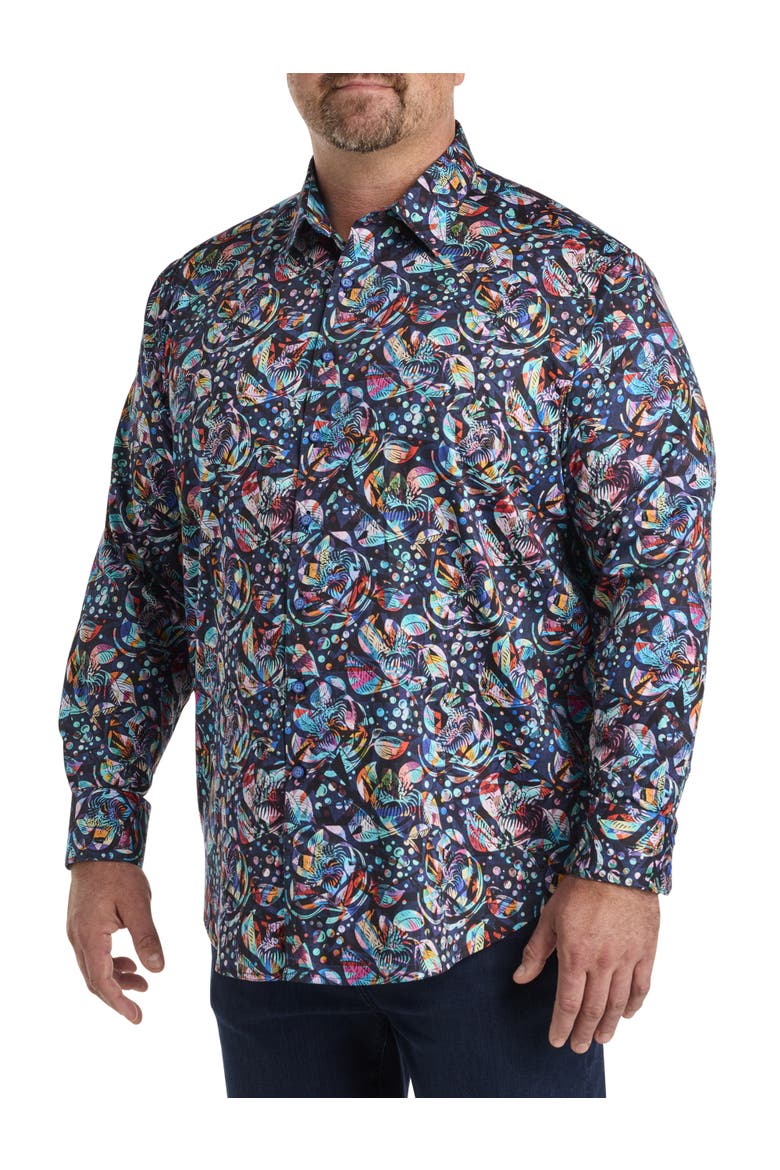 Big & Tall Hemlock Sport Shirt, Alternate, color, MULTI