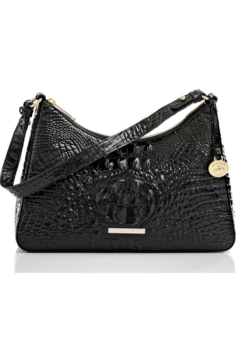 Brahmin Esme Croc Embossed Leather Shoulder Bag, Main, color,