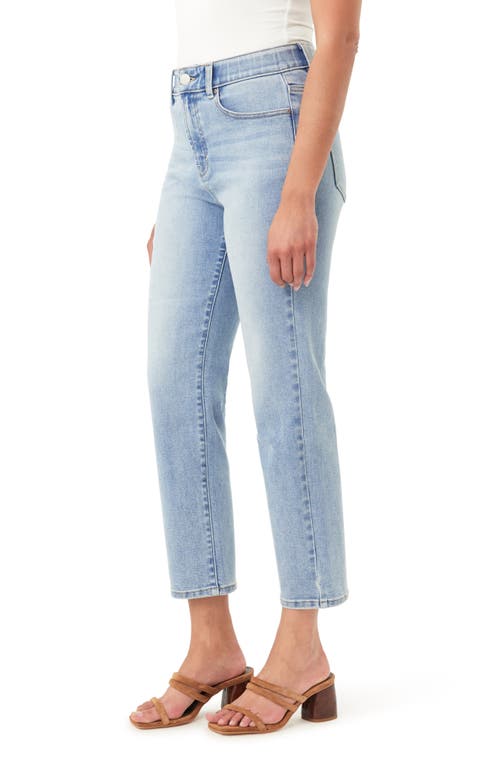 Curve Appeal Rae High Waist Straight Leg Jeans In Blue