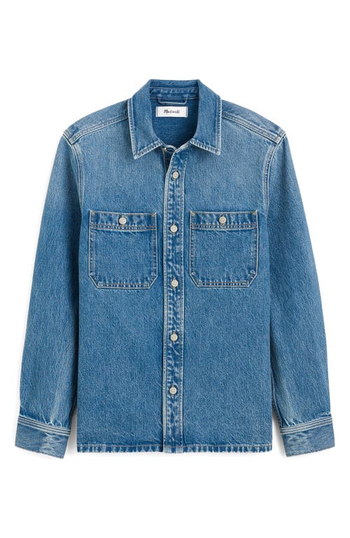 Madewell Denim Shacket In Salvatore Salvatore Wash In Multi