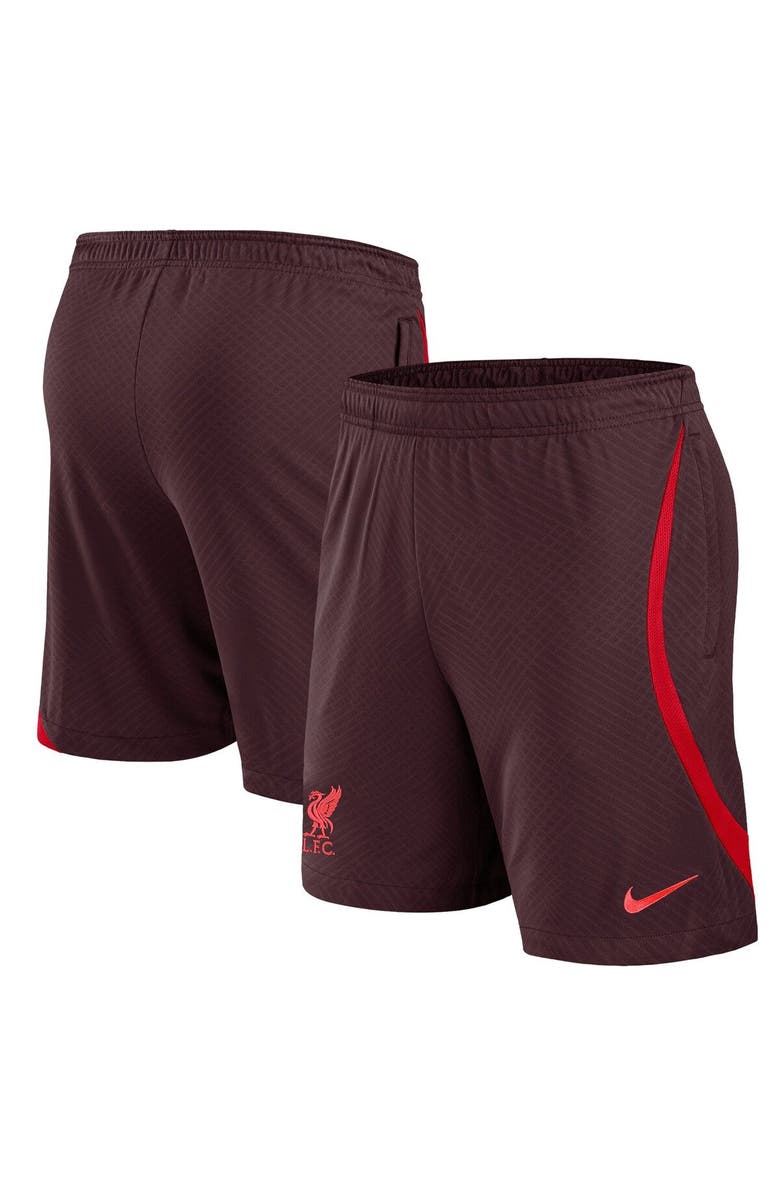 Nike Youth Nike Red Liverpool Club Strike Performance Shorts, Main, color, 