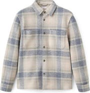 MANGO Check Flannel Shirt Jacket