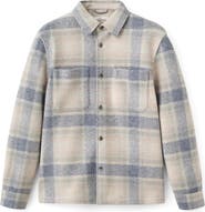MANGO Check Flannel Shirt Jacket
