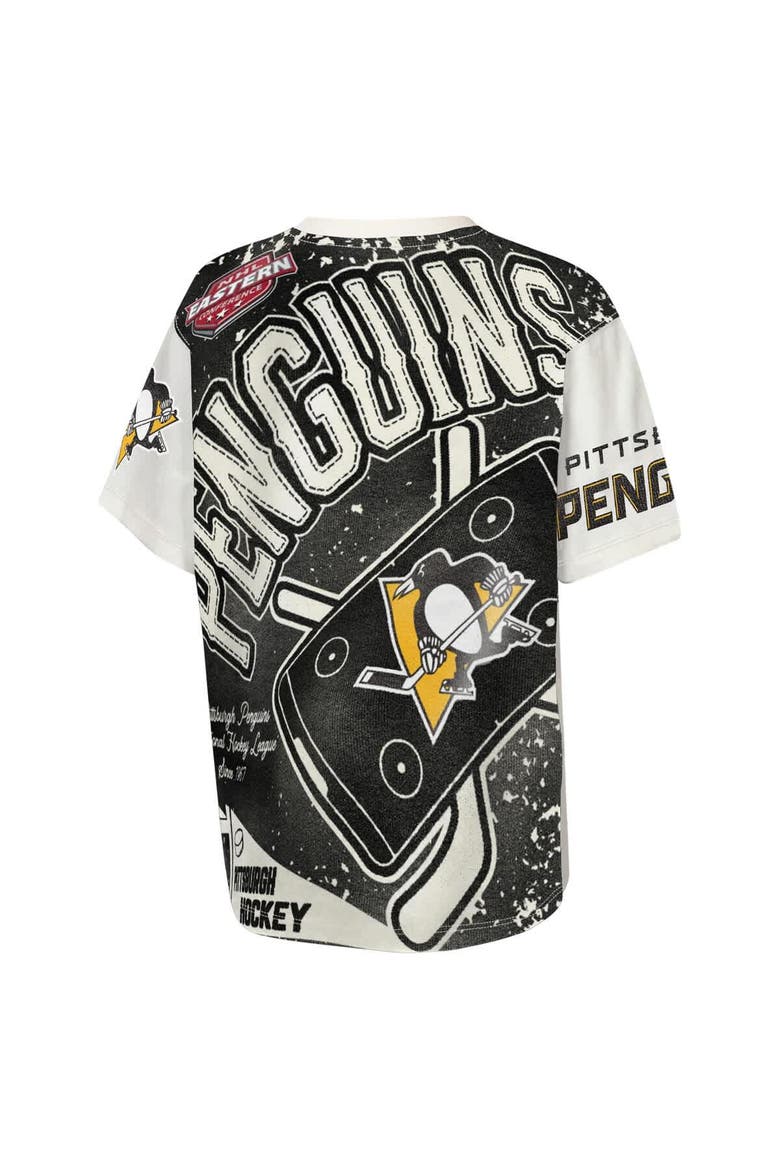 Youth Outerstuff  Cream Pittsburgh Penguins Top Player T-Shirt, Alternate, color, Cream