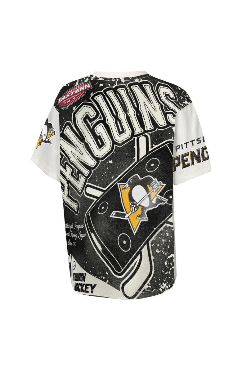 Outerstuff Youth Outerstuff Cream Pittsburgh Penguins Top Player T-Shirt, Alternate, color, Cream