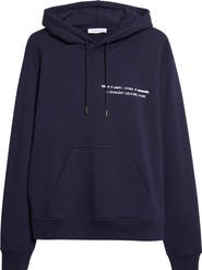 Givenchy Couture Seam Regular Fit Cotton Fleece Hoodie