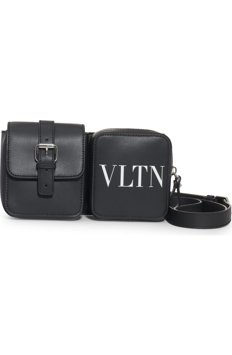 Valentino Garavani VLTN Leather Belt Bag, Main, color,