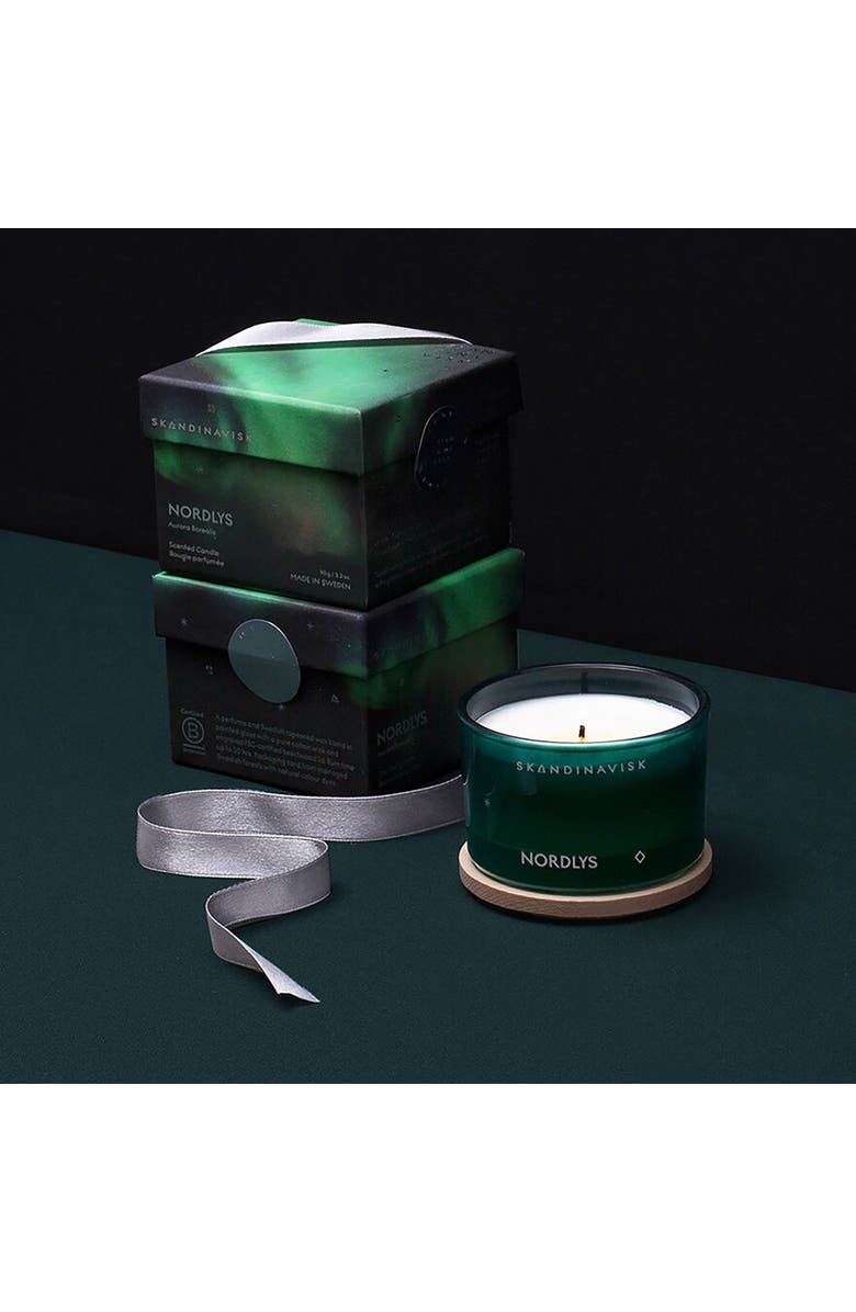 SKANDINAVISK NORDLYS Scented Candle 90g, Alternate, color, Green