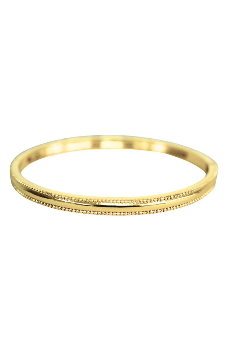 Argento Vivo Sterling Silver Milgrain Cuff, Alternate, color, Gold