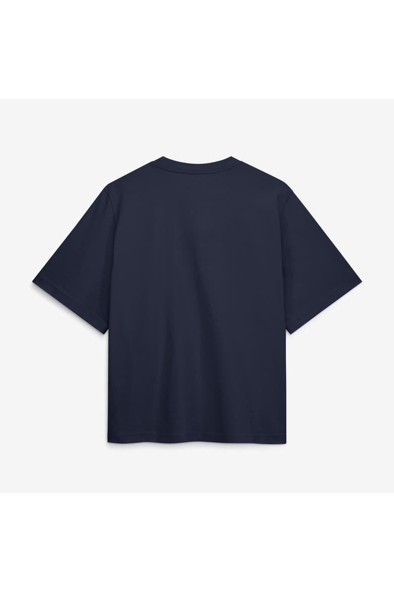 Women's Jordan Brand  Navy Michigan Wolverines Arch Logo Boxy T-Shirt, Alternate, color, Navy