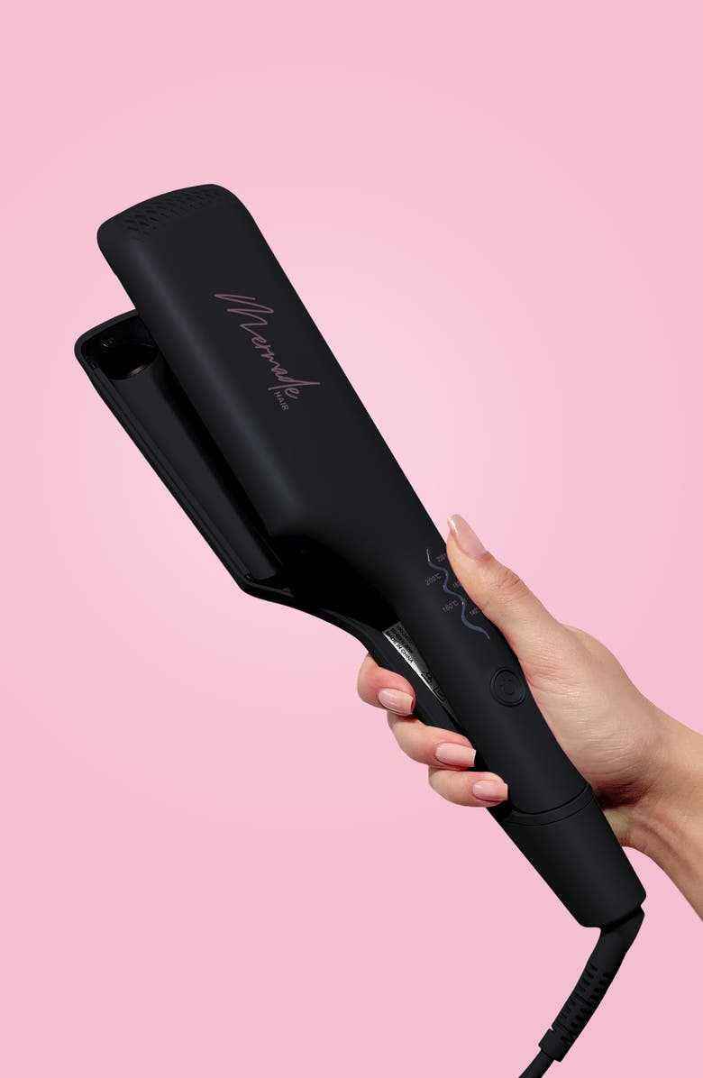 Mermade Hair 1-Inch Mini Double Waver Hair Iron, Alternate, color, Black