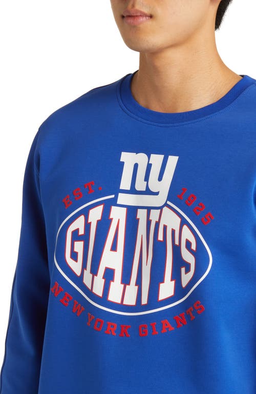 Shop Hugo Boss Boss X Nfl Crewneck Sweatshirt In New York Giants Dark Blue