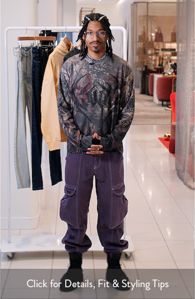 Gothic Flame Long Sleeve Thermal T-Shirt, sales video thumbnail