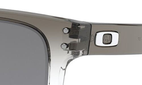 Oakley Holbrook™ 57mm Prizm™ Polarized Keyhole Sunglasses In Dark Ink Fade/prizm Black