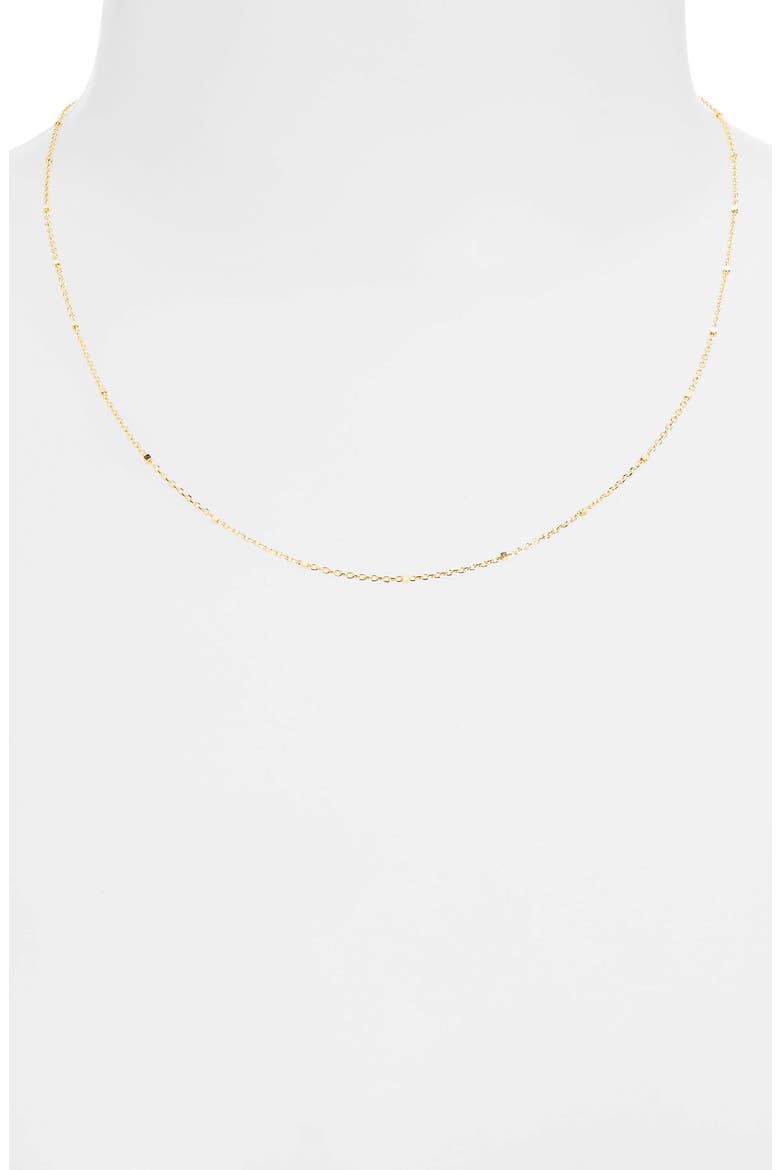 14K Satellite Bead Necklace (Nordstrom Exclusive), Alternate, color, 14K YELLOW GOLD