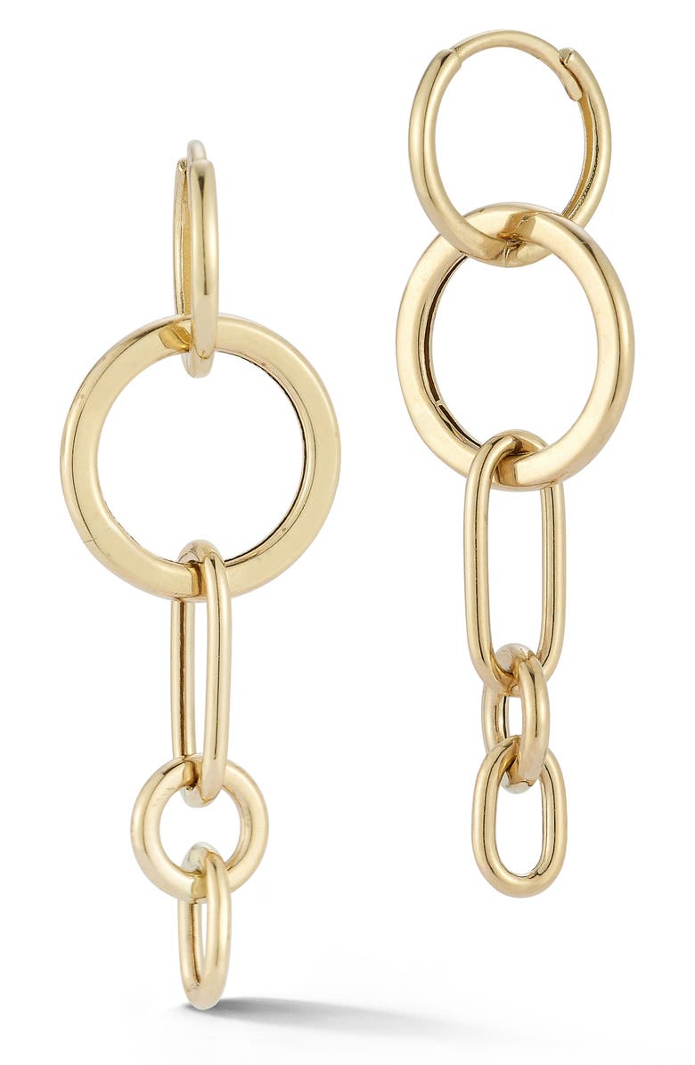 Ember Fine Jewelry Link Drop Earrings, Main, color, Gold
