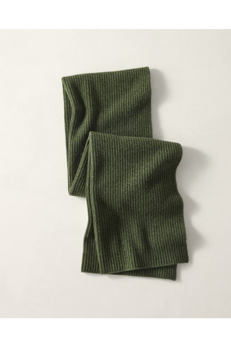 Cashmere Shaker Stitch Scarf, Main, color, Lt Forest Hthr