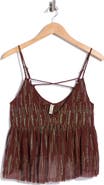 Free People Ariel Beaded Sheer Camisole