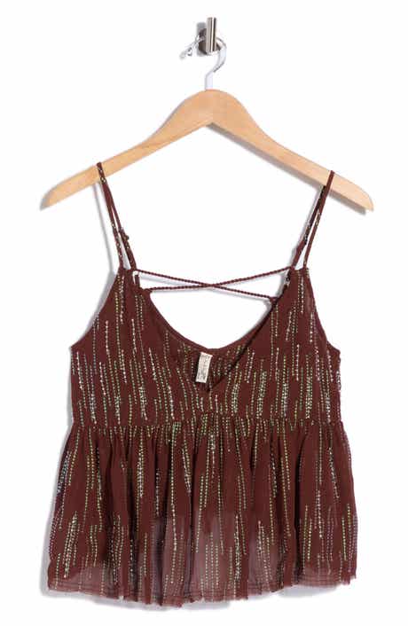 Ariel Beaded Sheer Camisole