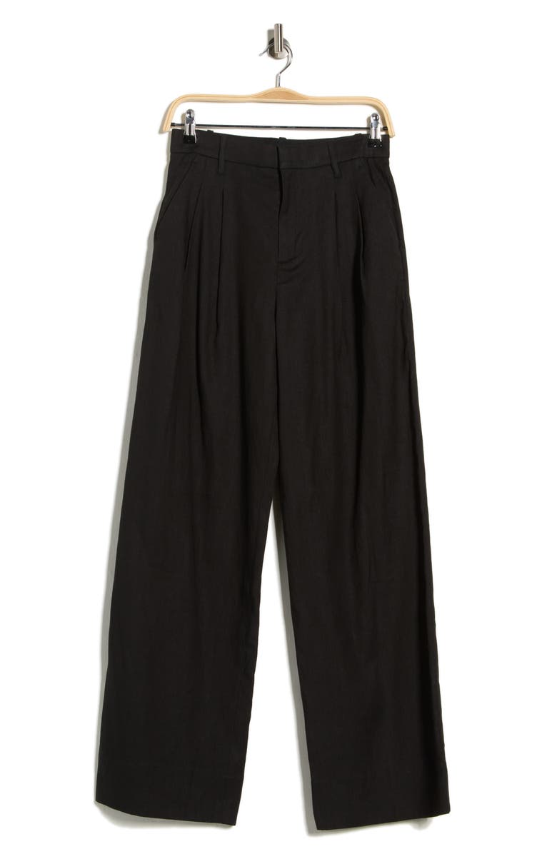 A.L.C. Charles Linen Blend Pants, Main, color, Black