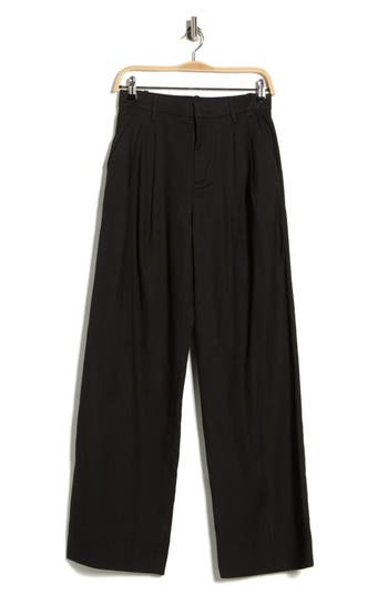 A.l.c . Charles Linen Blend Pants In Black