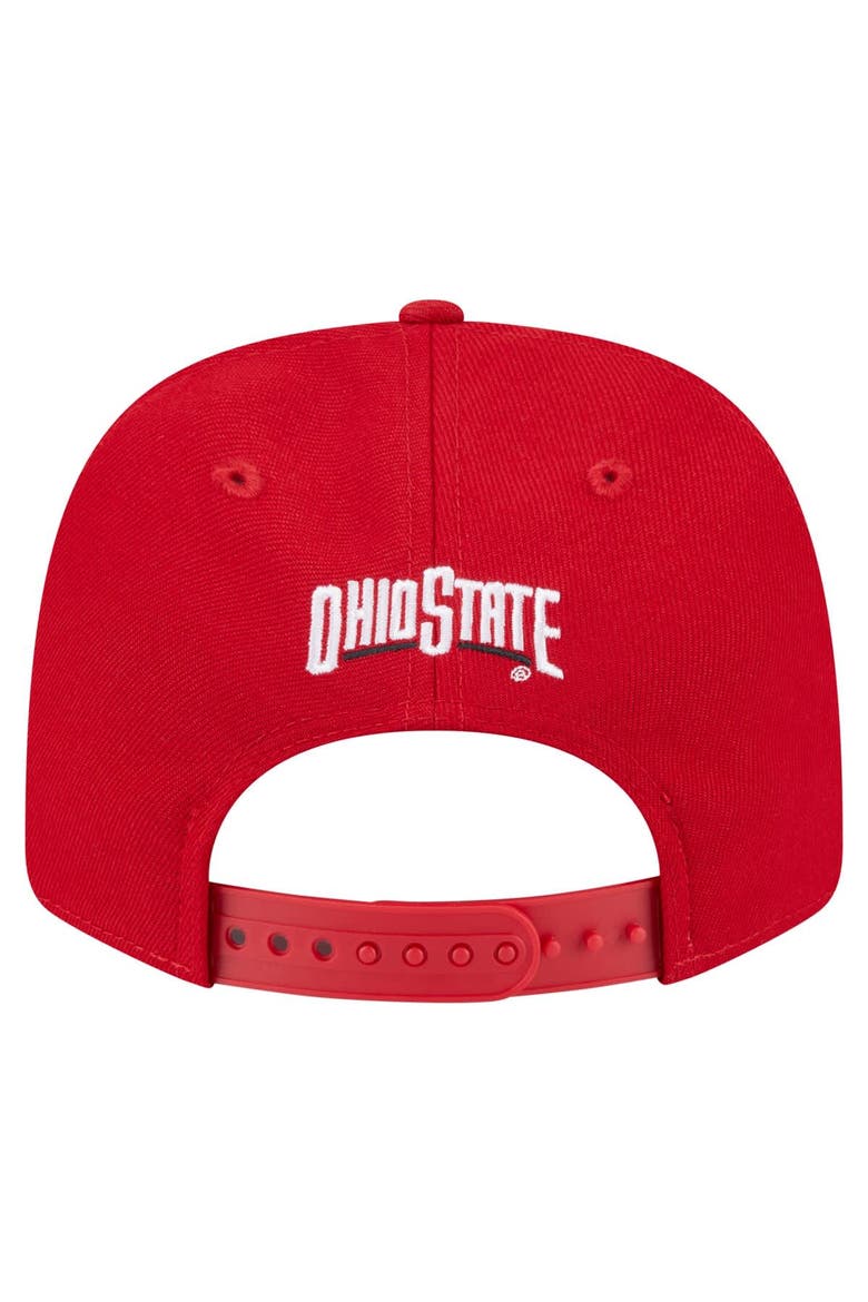 Men's New Era  Scarlet Ohio State Buckeyes Team Collective 9SEVENTY Stretch-Snap Adjustable Hat, Alternate, color, Scarlet