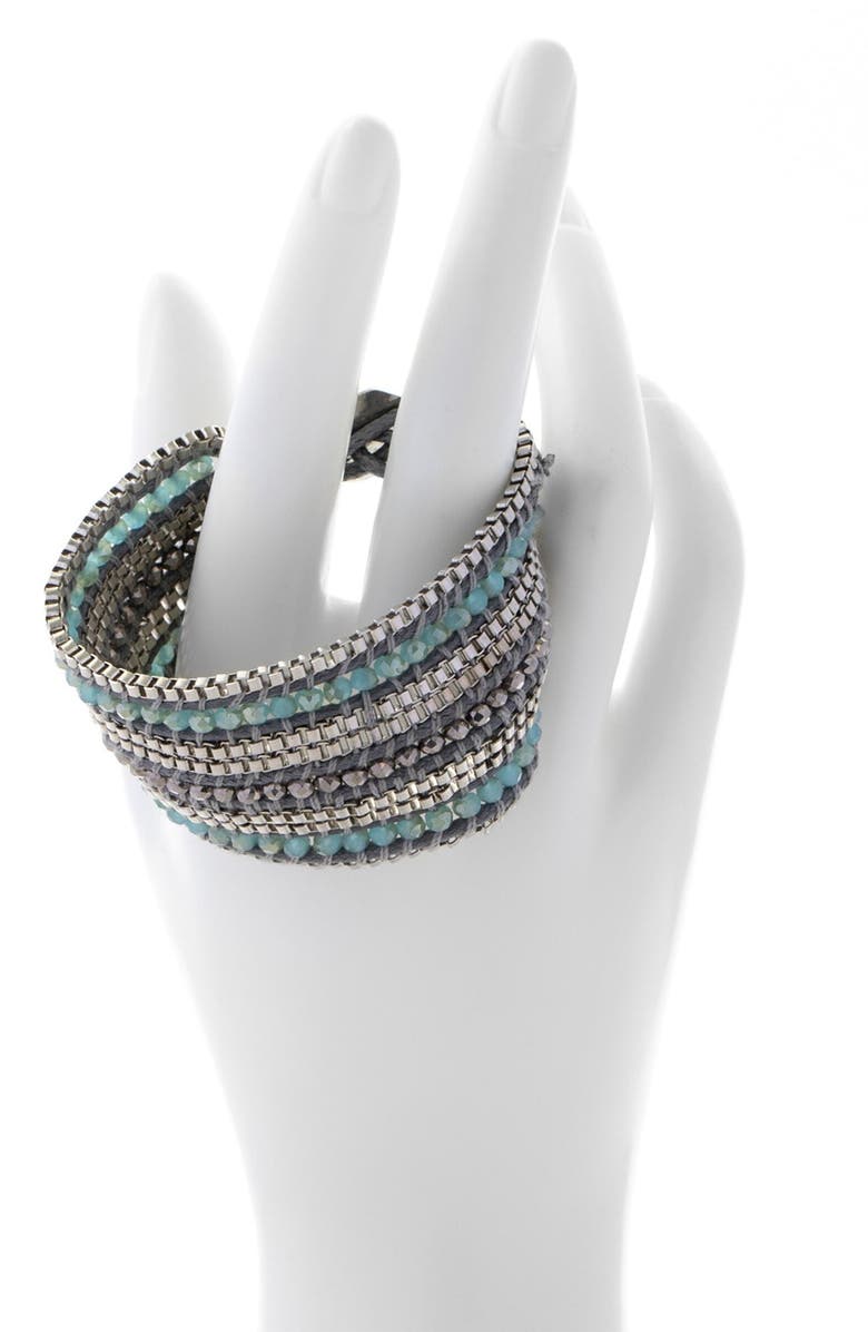 SAACHI Beaded Cuff Bracelet, Alternate, color, 