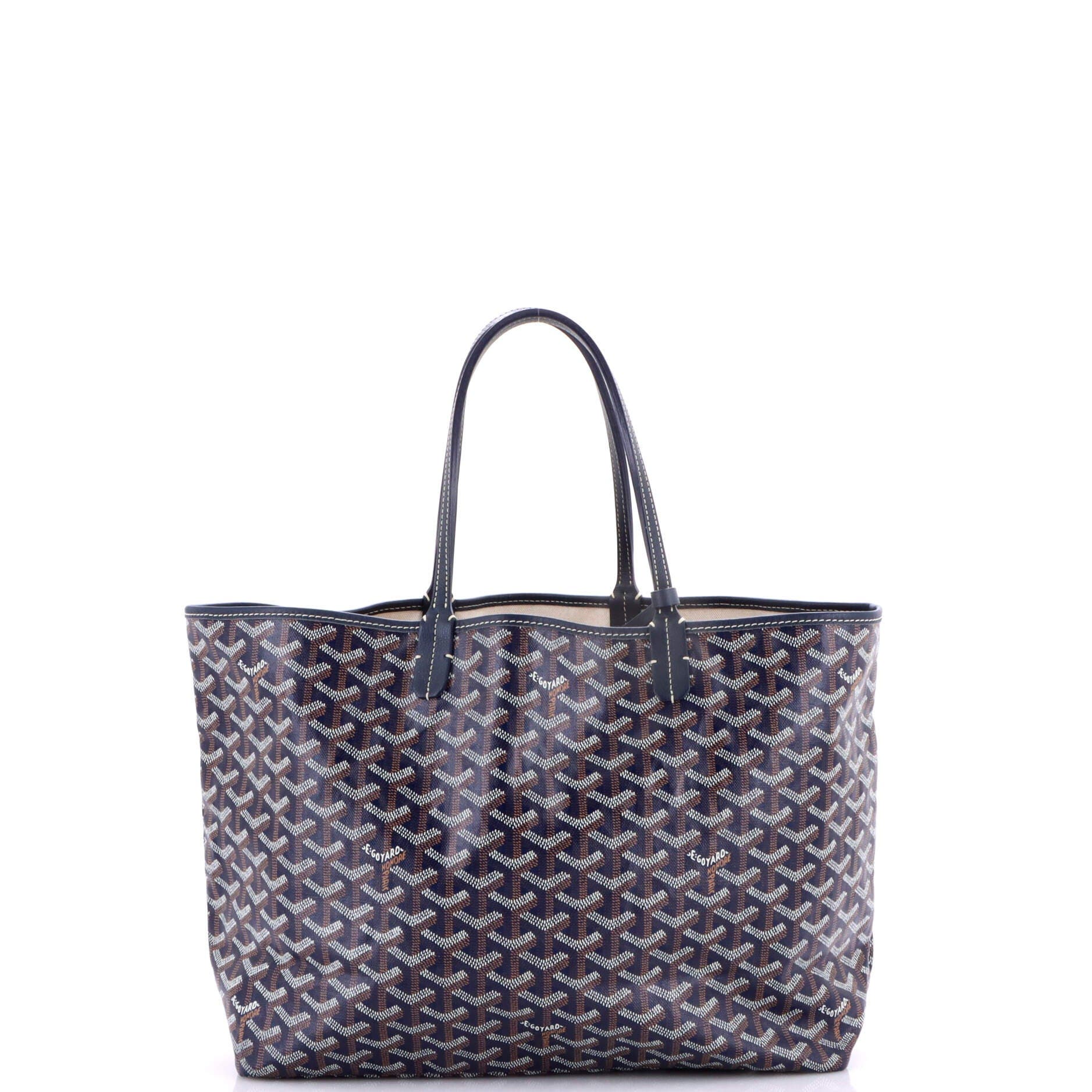 Pre-Owned Goyard Saint Louis Tote Coated Canvas PM, Alternate, color, Blue