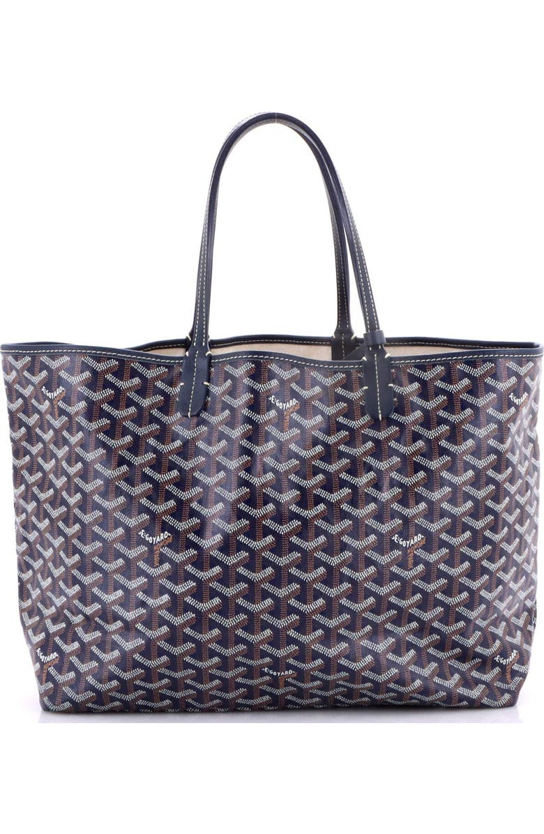 Pre-Owned Goyard Saint Louis Tote Coated Canvas PM, Alternate, color, Blue
