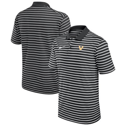 Men's Nike Black Vanderbilt Commodores Victory Stripe Performance Polo