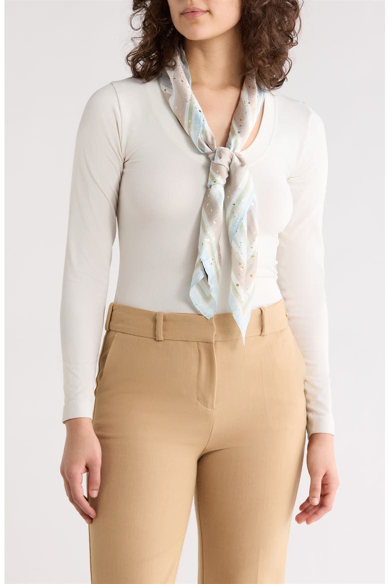 Sandy Satin Square Scarf, Main, color, SAND