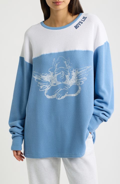 Varsity Blues Thermal Long Sleeve Tee