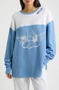BOYS LIE Varsity Blues Thermal Long Sleeve Tee