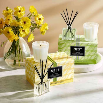 Grapefruit Scented Petite Candle & Diffuser Gift Set