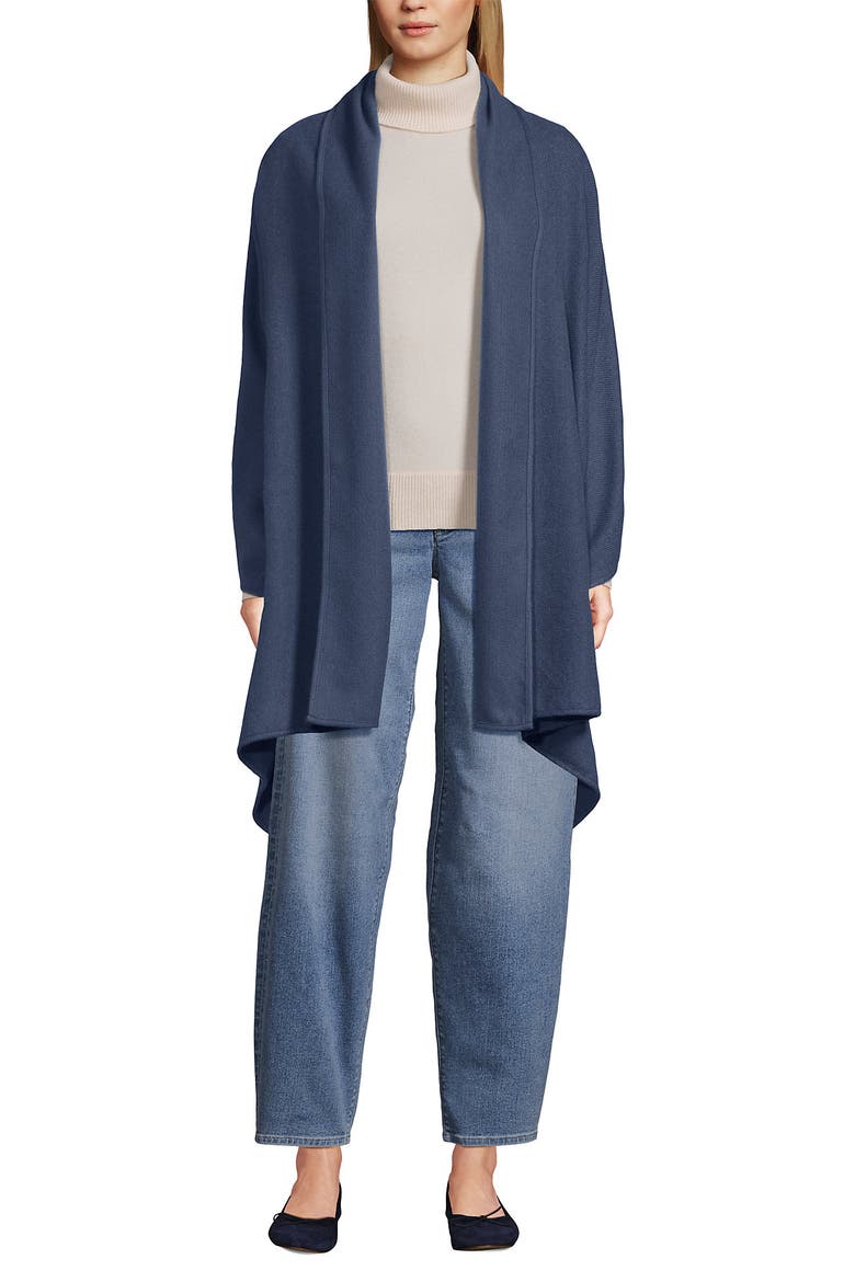 CashTouch Shawl Wrap, Main, color, Light Indigo Blue