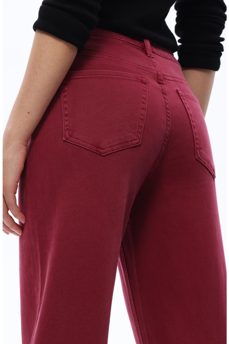 Bella Crop Straight Leg Jeans, Alternate, color, WINE
