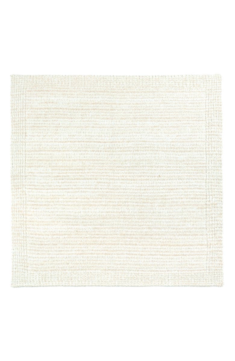 Kashwére Baby Blanket - Striped - Heathered - Chenilla Lite, Main, color, Creme / Linen / Wheat