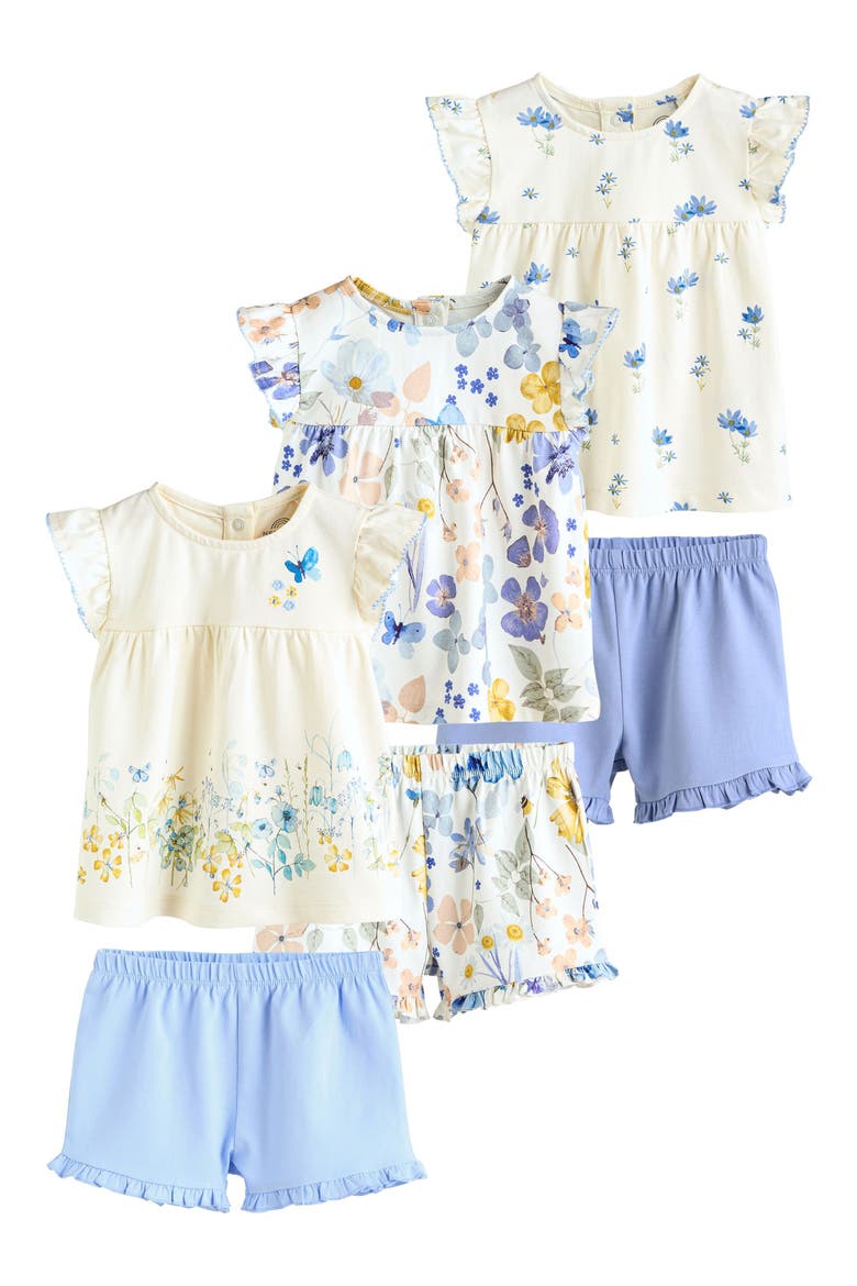 6-Pack Assorted Top & Shorts Set, Main, color, BLUE MULTI