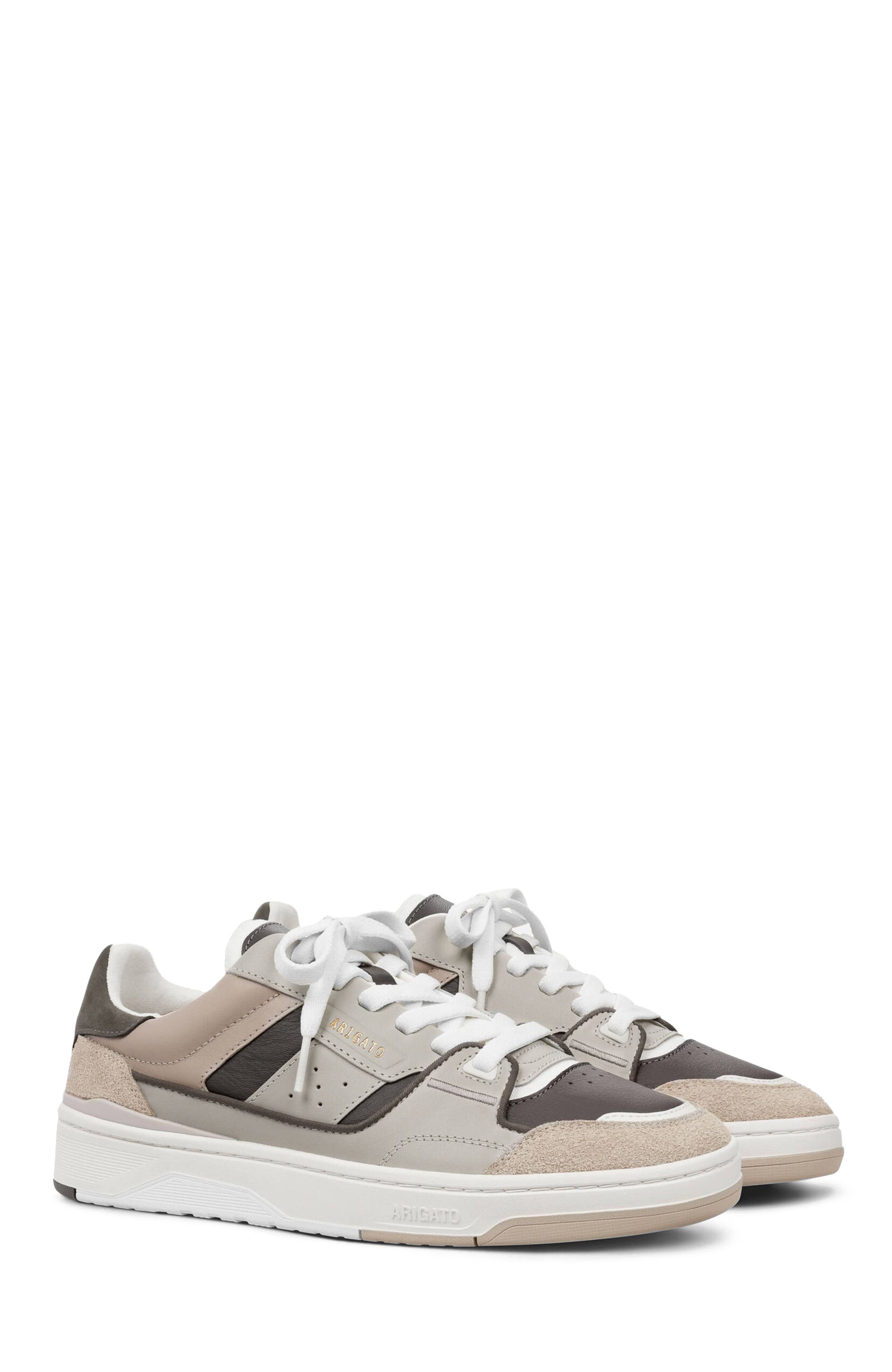 Axel Arigato Clay Sneaker, Alternate, color, Beige/Dark Brown