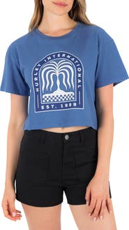 Hurley Harmony Crop Graphic T-Shirt