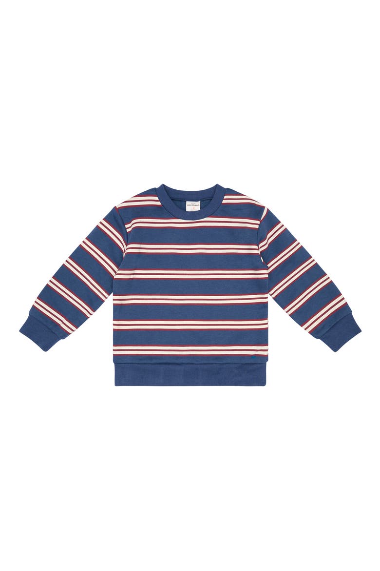 Kids' Two-Piece Sweatshirt & Joggers Set, Alternate, color, DARK BLUE STRIPE