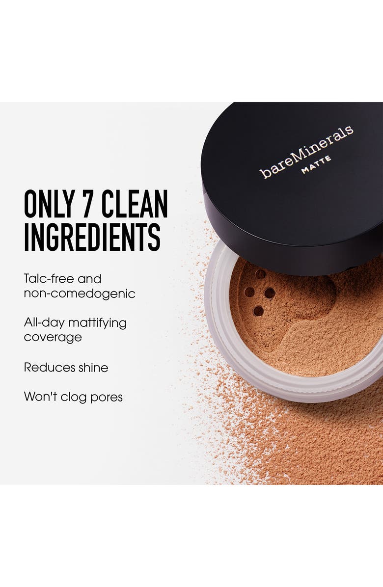 bareMinerals<sup>®</sup> ORIGINAL Loose Matte Talc-Free Mineral Powder Foundation SPF 15, Alternate, color, 14 Golden Medium