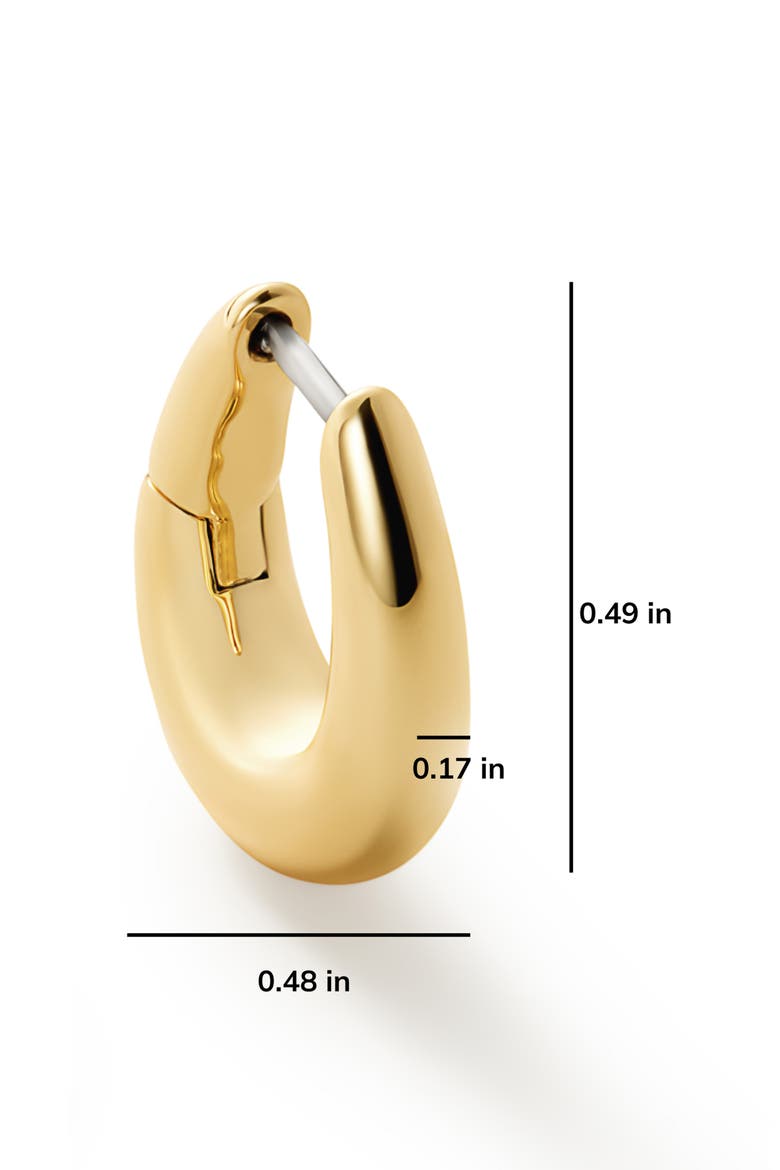 Amaya Hoop Earrings, Alternate, color, GOLD
