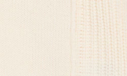 Lucky Brand Textured V-neck Sweater In White