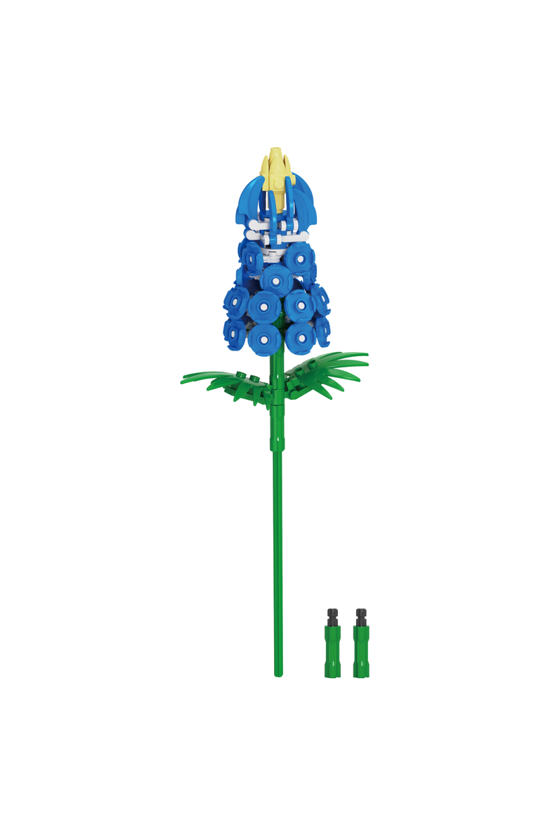 Bricktanicals Bluebonnet Building Set, Main, color, Blue