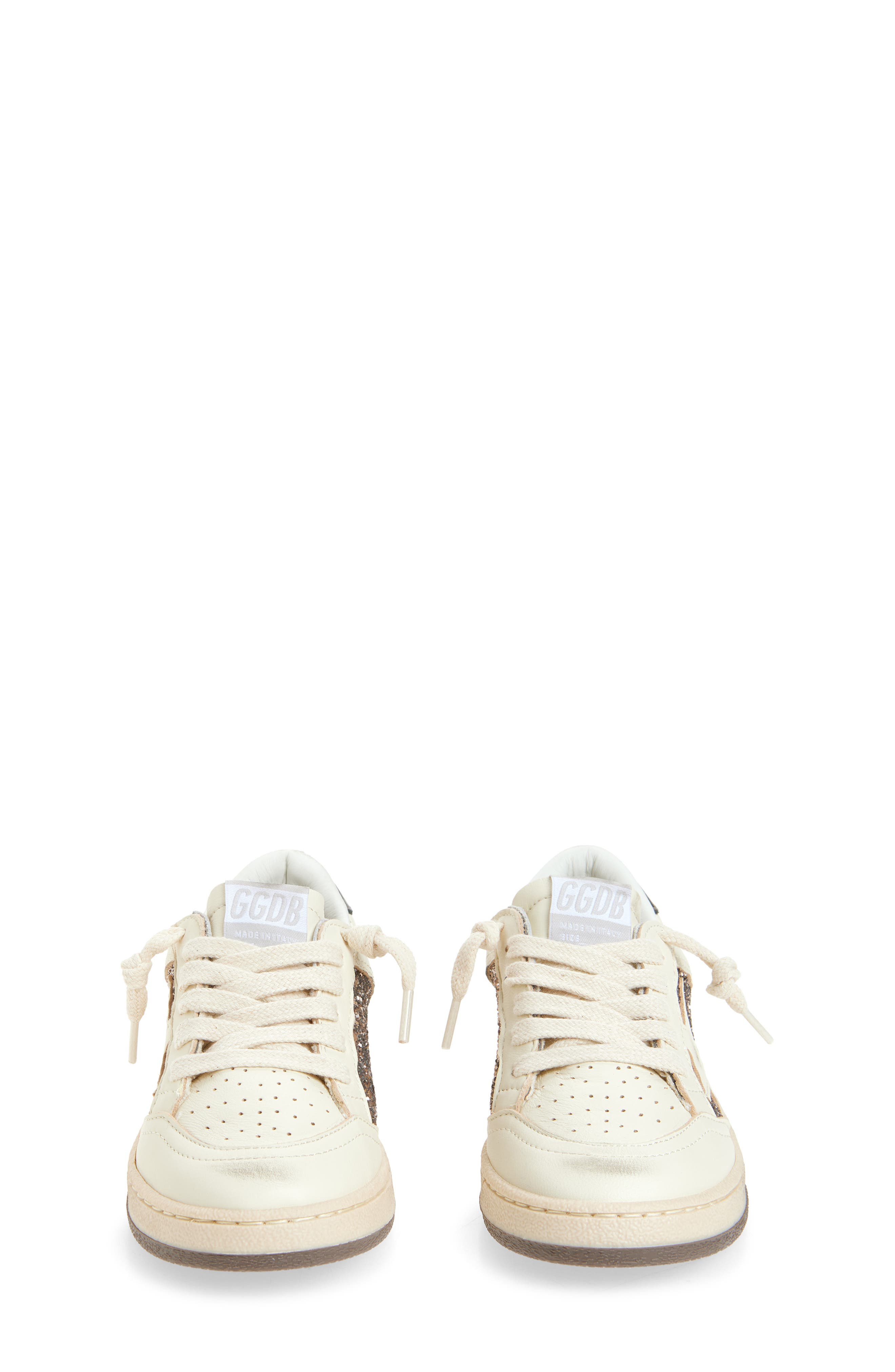 Golden Goose Kids' Ball Star Sneaker, Alternate, color, Taupe/ White