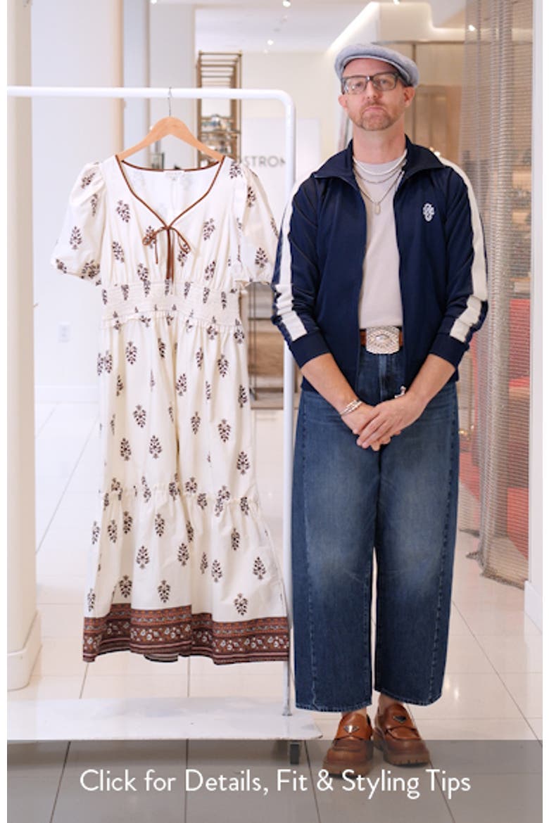 Smocked Puff Sleeve Maxi Dress video