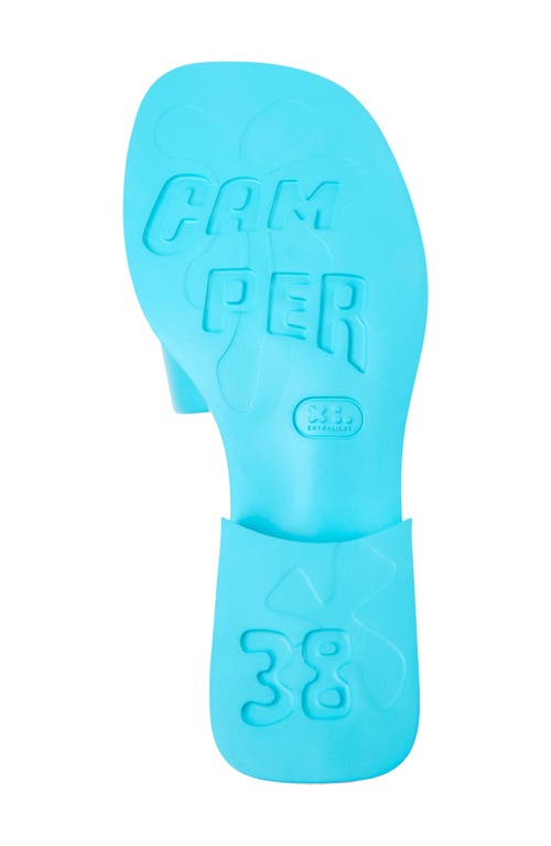 Camper Dana Slide Sandal In Turquiose Aqua